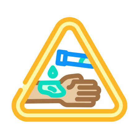 corrosive bleach color icon vector illustrationのイラスト素材