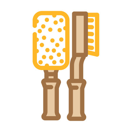 duster car care color icon vector illustrationのイラスト素材