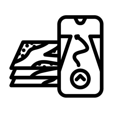 digital map overlay augmented reality line icon vector illustrationのイラスト素材
