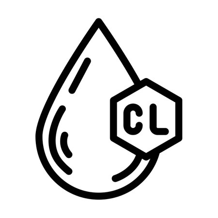 droplet bleach line icon vector illustrationのイラスト素材