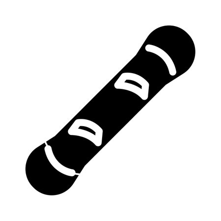 mountain snowboard glyph icon vector illustrationのイラスト素材