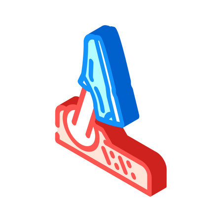 shoe dryer clothes care isometric icon vector illustrationのイラスト素材