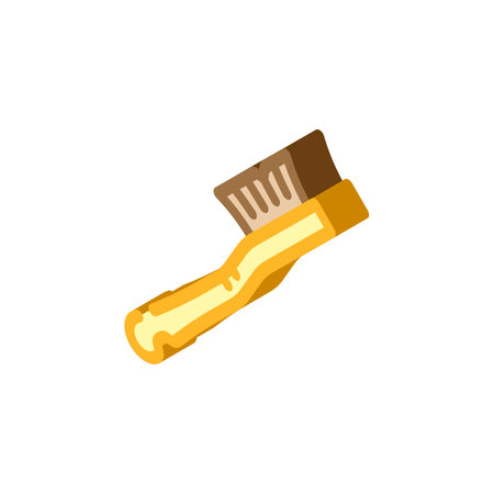 shoe brush clothes care isometric icon vector illustrationのイラスト素材