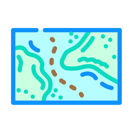 nautical chart sailing sport color icon vector illustrationのイラスト素材