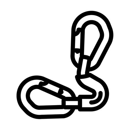 gear hooks titanium ultralight line icon vector illustrationのイラスト素材