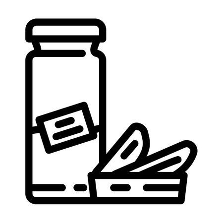 plant based cosmetic sustainable beauty line icon vector illustrationのイラスト素材
