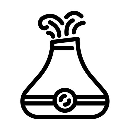 aromatherapy diffuser recovery wellness line icon vector illustrationのイラスト素材