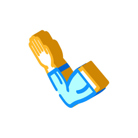 compression sleeve recovery wellness isometric icon vector illustrationのイラスト素材