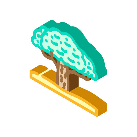 tree eco conscious isometric icon vector illustrationのイラスト素材