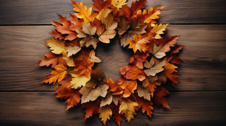 orange isolated fall leavesの素材