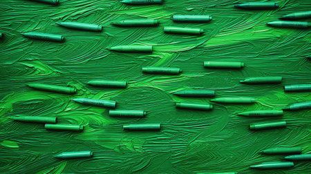 doodles green crayon textureの素材