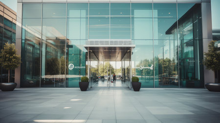 logo office building entranceの素材