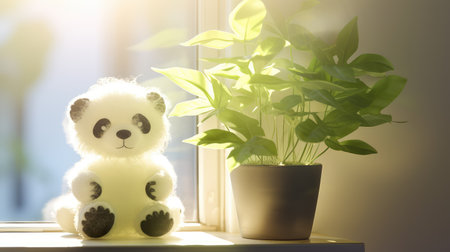 fuzzy panda plantの素材