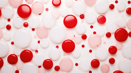 whimsical red and white backgroundの素材