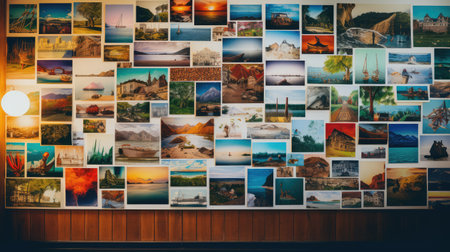 landmarks photo on wallの素材