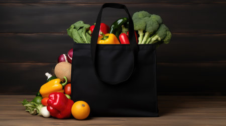 durable shopping bag blackの素材