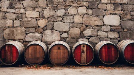 rustic red wine barrelの素材