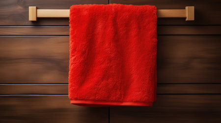 soft red towelの素材