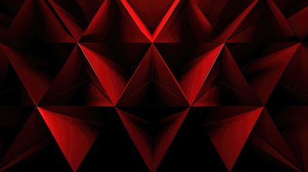 background red abstract triangleの素材