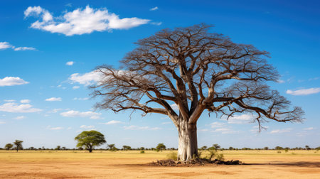 africa safari treesの素材