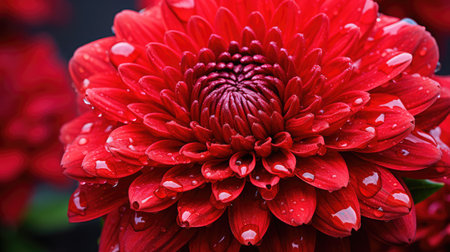 up red chrysanthemumの素材