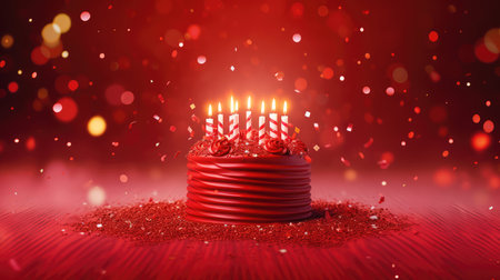 sprinkles celebration background redの素材