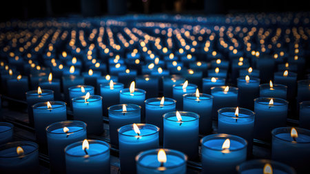 candlelight prayer blueの素材