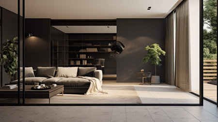 frame modern home wallの素材