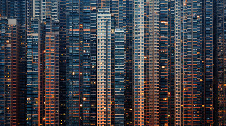 skyscrapers housing patternの素材