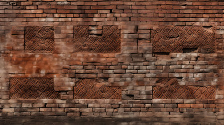 design old brick wallの素材