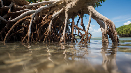 roots mangrove treeの素材