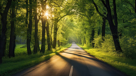 fields country roadの素材