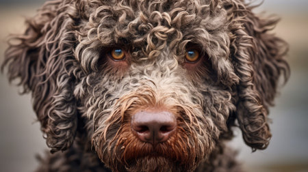 curly spanish water dogの素材