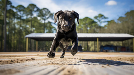 agility black labsの素材