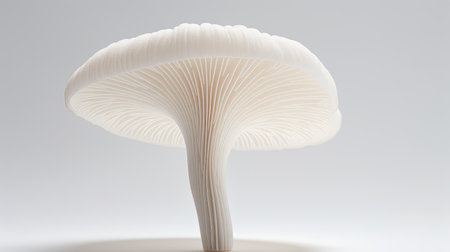 organic mushroom white backgroundの素材