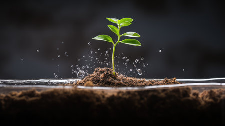 roots plant sproutingの素材