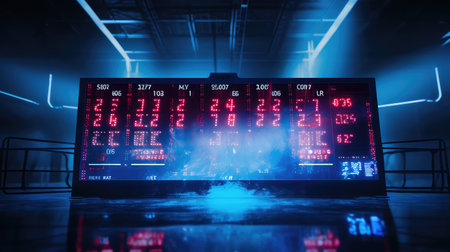 teams sports data illustration score illuminated, blue intensity, moment background teams sports dataの素材
