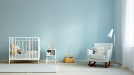 painted baby blue texture illustration subtle finish, light calming, soothing nursery painted baby blue textureの素材