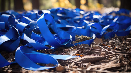 event blue ribbon cutting illustration milestone success, dedication project, opportunity future event blue ribbon cuttingの素材