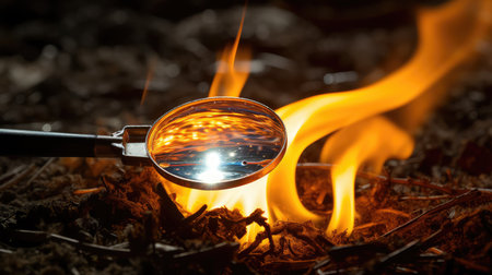 material magnifying glass fireの素材