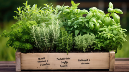 thyme herbal plantsの素材