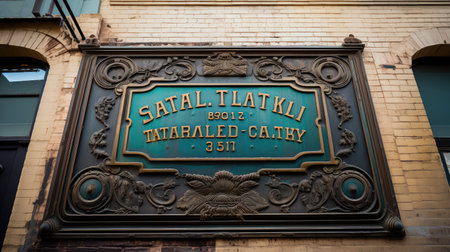 history metal signageの素材