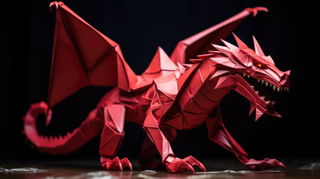 craft origami redの素材