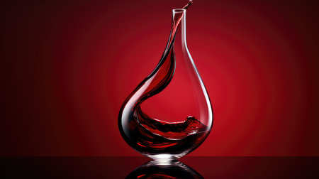 decanter wine isolatedの素材