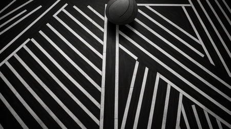 lines basketball texture black and whiteの素材