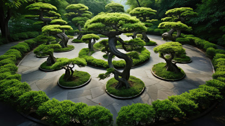 harmonious bonsai tree circleの素材