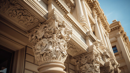 ornate office building outsideの素材