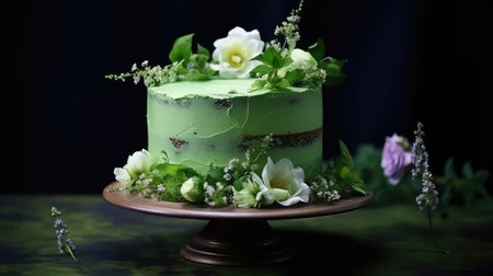 sponge green cakeの素材