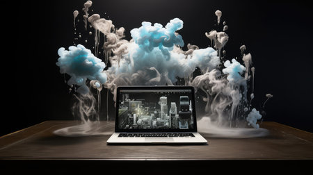 ink happy black computerの素材