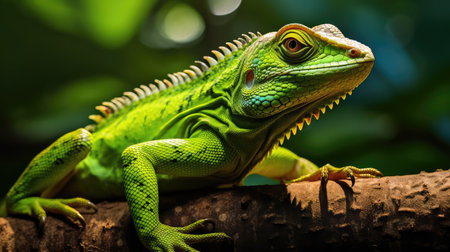 vibrant green lizardの素材